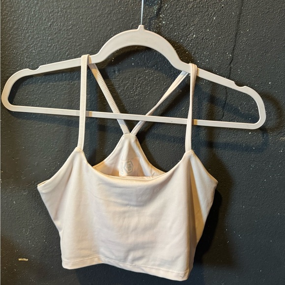 Series 8 Elegant Cream Strappy Sports Bra - Picture 1 of 3